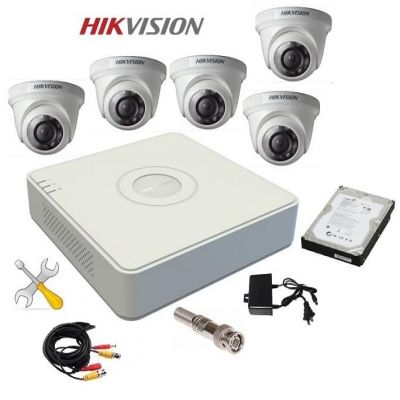 Trọn bộ 5 camera HIKVISION 2.0MP 1080P