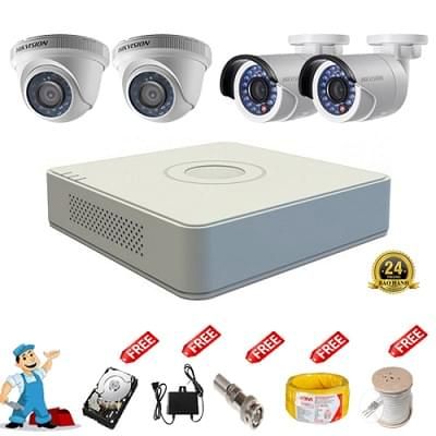 Trọn bộ 4 camera HIKVISION 2.0MP FullHD 1080P