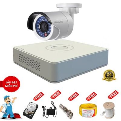 Bộ 1 camera HIKVISION Hd720P